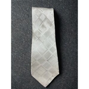 Nubio Collezione Esclusivo White Geometric Necktie Made In Italy